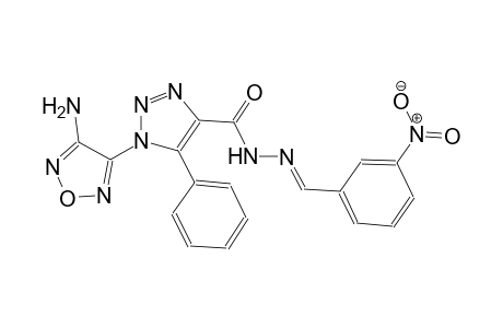 1-(4-amino-1,2,5-oxadiazol-3-yl)-N'-[(E)-(3-nitrophenyl)methylidene]-5-phenyl-1H-1,2,3-triazole-4-carbohydrazide