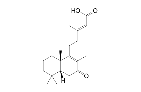 (E)-3-Methyl-5-((4aR,8aS)-2,5,5,8a-tetramethyl-3-oxo-3,4,4a,5,6,7,8,8a-octahydro-naphthalen-1-yl)-pent-2-enoic acid