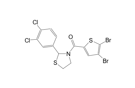 3-[(4,5-dibromo-2-thienyl)carbonyl]-2-(3,4-dichlorophenyl)-1,3-thiazolidine