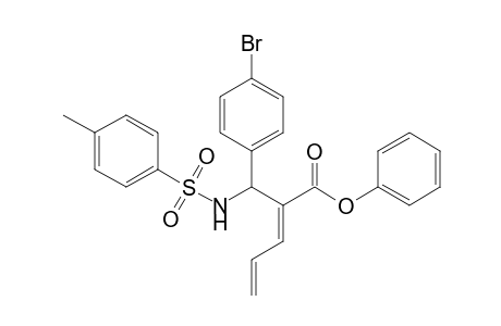 (E)-2-[(4-Bromophenyl)(toluene-4-sulfonylamino)methyl]penta-2,4-dienoic acid phenyl ester
