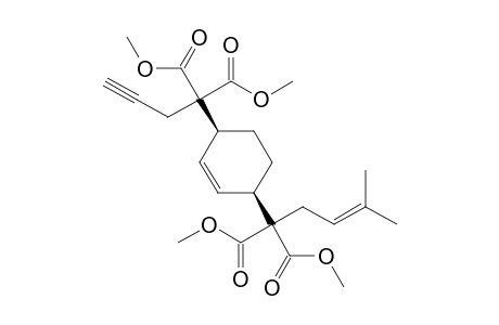 Dimethyl 2-prenyl-2-[cis-4-(1,1-bis(methoxycarbonyl)but-3-ynyl)cyclohex-2-enyl]malonate