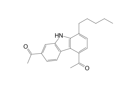 1-Pentyl-4,7-diacetyl-carbazole