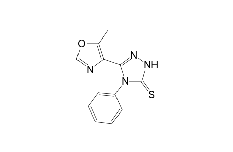 3-(5-methyl-1,3-oxazol-4-yl)-4-phenyl-1H-1,2,4-triazole-5-thione