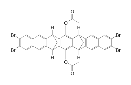 7,16-Diacetoxy-2,3,11,12-tetrabromo-(6a,8a,15a,17a)-6,8,15,17-tetrahydro-6,17:8,15-dimethanoheptacene