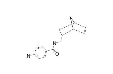 N-(PARA-AMINOBENZOYL)-ENDO-5-AMINOMETHYLBICYClO-[2.2.1]-HEPT-2-ENE