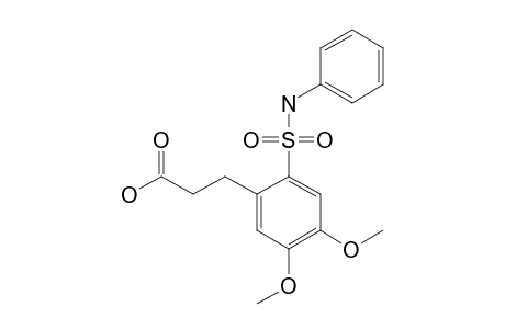 3-(6-(N-PHENYLSULPHAMOYL)-3,4-DIMETHOXYPHENYL)-PROPIONSAEURE