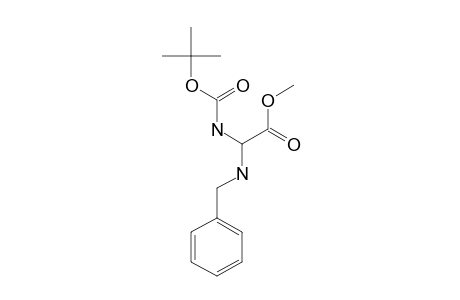 METHYL-2-(BENZYLAMINO)-2-(TERT.-BUTOXYCARBONYLAMINO)-ACETATE;BOC-GLY-(2-BENZYLAMINO)-OME