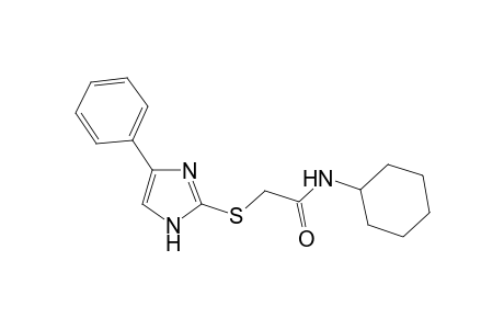 N-Cyclohexyl-2-[(4-phenyl-1H-imidazol-2-yl)sulfanyl]acetamide