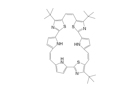 2,7,22-tris(t-Butyl)-6,9 : 3,30 : 20,23-trii(epi)-thio-10,13 ; 16, 19 ; 26,29-triimino-1,8,21-triaza[30]annulene