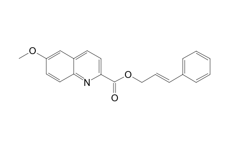 Cinnamyl 6-methoxyquinoline-2-carboxylate
