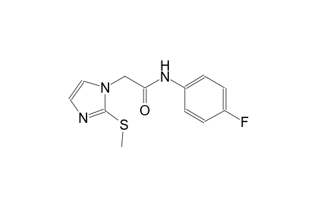 N-(4-fluorophenyl)-2-[2-(methylsulfanyl)-1H-imidazol-1-yl]acetamide