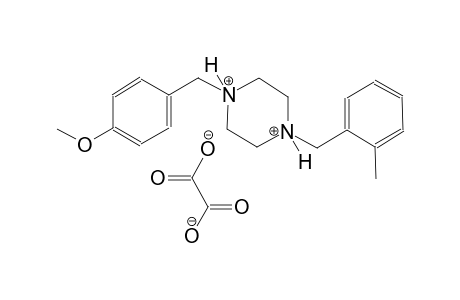 1-(4-methoxybenzyl)-4-(2-methylbenzyl)piperazinediium oxalate