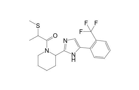 2-(methylthio)-1-(2-(5-(2-(trifluoromethyl)phenyl)-1H-imidazol-2-yl)piperidin-1-yl)propan-1-one
