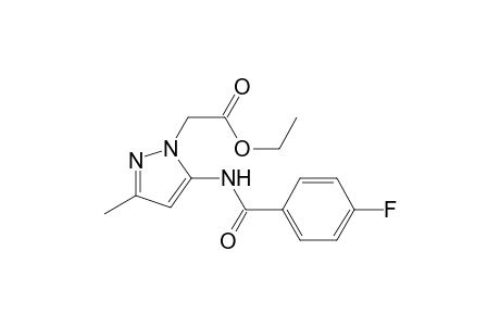 Ethyl {5-[(4-fluorobenzoyl)amino]-3-methyl-1H-pyrazol-1-yl}acetate