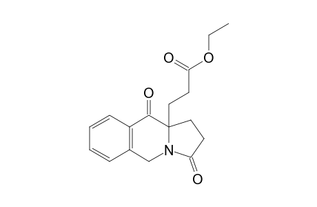 3,10-dioxo-1,2,3,5,10,10a-hexahydropyrrolo[1,2-b]isoquinoline-10a-propionic acid, ethyl ester