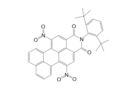 N-[di(2',5'-(t-Butylphenyl)]-1,6-dinitroperylene-3,4-dicarboxamide