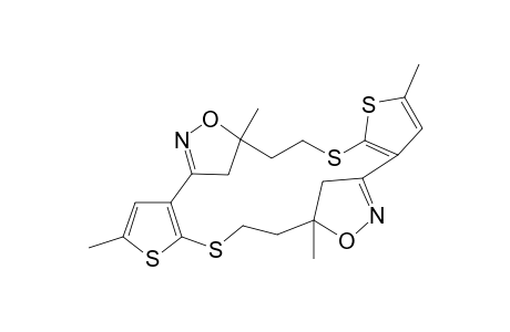 Cyclic form of 3,3'-bis{2"-(Ethylthio)-3"-[3'"-methyl-3"',4"'-dihydroisoxazolyl]-5"-methylthiophene}