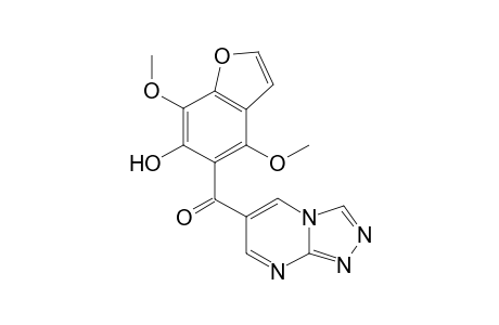 6-[(6-Hydroxy-4,7-dimethoxy-1-benzofuran-5-yl)carbonyl][1,2,4]triazolo[4,3-a]pyrimidine
