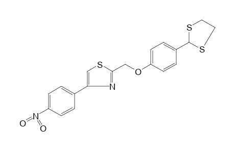 2-{[p-(1,3-dithiolan-2-yl)phenoxy]methyl}-4-(p-nitrophenyl)thiazole