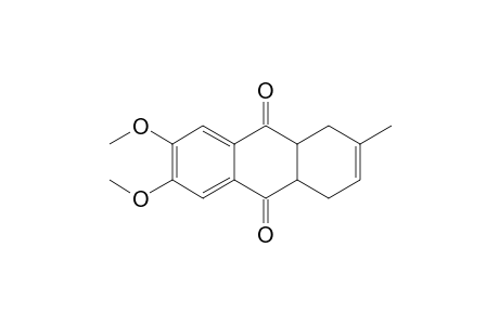 6,7-Dimethoxy-2-methyl-1,4,4a,9a-tetrahydroanthracene-9,10-dione