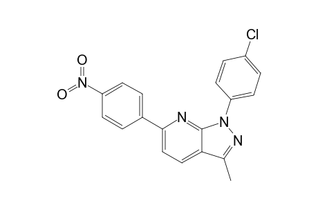 1-(4-Chlorophenyl)-3-methyl-6-(4-nitrophenyl)pyrazolo[3,4-b]pyridine