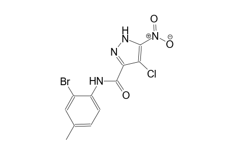 N-(2-bromo-4-methylphenyl)-4-chloro-5-nitro-1H-pyrazole-3-carboxamide