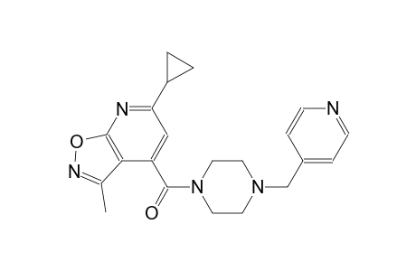 isoxazolo[5,4-b]pyridine, 6-cyclopropyl-3-methyl-4-[[4-(4-pyridinylmethyl)-1-piperazinyl]carbonyl]-