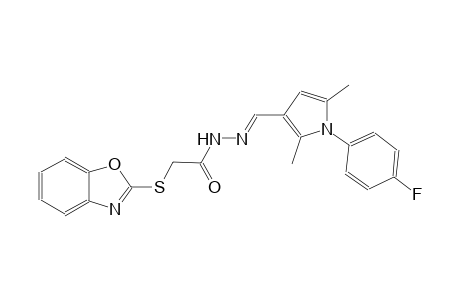 2-(1,3-benzoxazol-2-ylsulfanyl)-N'-{(E)-[1-(4-fluorophenyl)-2,5-dimethyl-1H-pyrrol-3-yl]methylidene}acetohydrazide