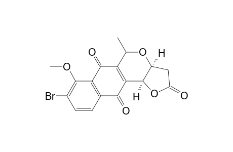 cis-8-bromo-7-methoxy-5-methyl-3,3a,5,11b-tetrahydro-2H-furo[3,2-b]naphtho[2,3-d]pyran-2,6,11-trione