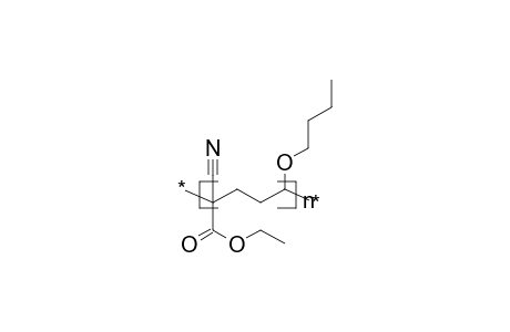 Poly(alpha-cyanoethylacrylate-alt-vinyl butyl ether)