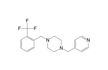 1-(4-Pyridinylmethyl)-4-[2-(trifluoromethyl)benzyl]piperazine