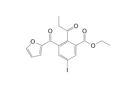 Ethyl 3-(2-Furoyl)-5-iodo-2-propionylbenzoate