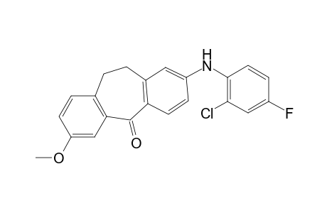 2-(2-Chloro-4-fluoranilino)-7-methoxydibenzosuberone