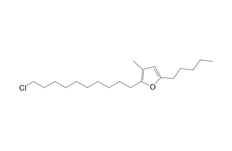 10-(5-Pentyl-3-methyl-2-furyl)-1-chlorodecane