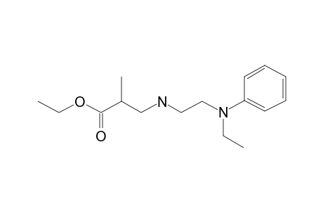 Ethyl 3-(2-(N-ethylanilino)ethylamino)-2-methylpropionate monooxalate