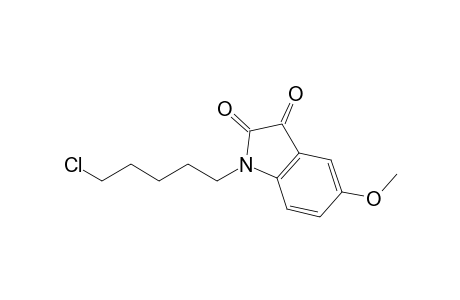 1-(5-Chloranylpentyl)-5-methoxy-indole-2,3-dione