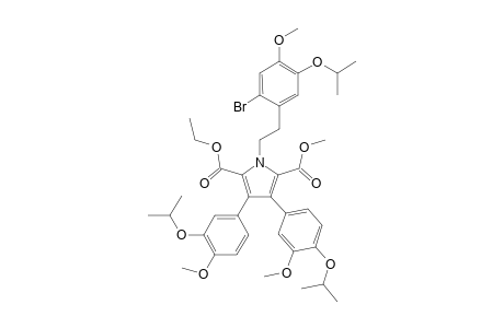 Ethyl 1-[2-(2-bromo-5-isopropyloxy-4-methoxyphenyl)ethyl]-3-(3-isopopyloxy-4-methoxyphenyl)-4-(4-isopropoxy-3-methoxyphenyl)-5-methoxycarbonyl-1H-pyrrole-2-carboxylate
