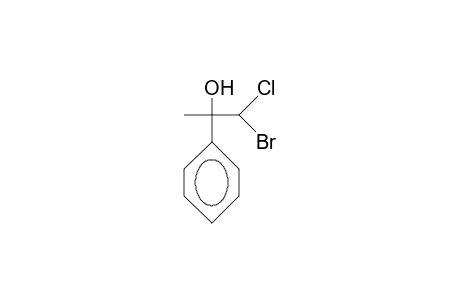 1-Bromo-1-chloro-2-hydroxy-prop-2-yl-benzene