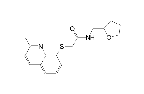 acetamide, 2-[(2-methyl-8-quinolinyl)thio]-N-[(tetrahydro-2-furanyl)methyl]-