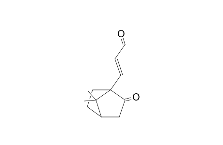 (E)-3-(2-keto-7,7-dimethyl-norbornan-1-yl)acrolein