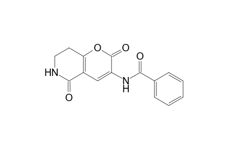 N-(2,5-diketo-7,8-dihydro-6H-pyrano[3,2-c]pyridin-3-yl)benzamide