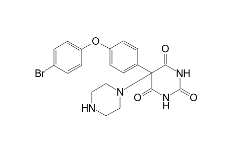 5-[4-(p-Bromophenoxy)phenyl]-5-piperazin-1-yl-pyrimidine-2,4,6-dione