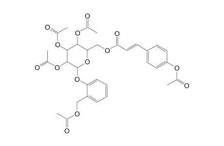 .beta.-D-Glucopyranoside, 2-[(acetyloxy)methyl]phenyl, 2,3,4-triacetate 6-[3-[4-(acetyloxy)phenyl]-2-propenoate]