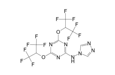 1,3,5-Triazine, 4,6-bis(2,2,2-trifluoro-1-trifluoromethyl-ethoxy)-2-[1,2,4(4H)-triazol-4-yl]amino-
