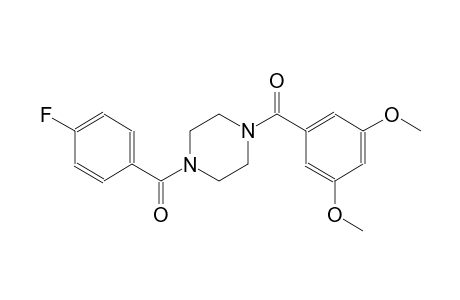 piperazine, 1-(3,5-dimethoxybenzoyl)-4-(4-fluorobenzoyl)-