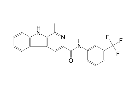 1-Methyl-9H-.beta.-carboline-3-carboxylic acid (3-trifluoromethyl-phenyl)-amide