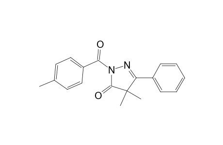 4,4-Dimethyl-2-(4-methylbenzoyl)-5-phenyl-pyrazol-3-one