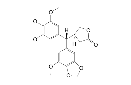(S)-4-[(S)-(7-Methoxy-benzo[1,3]dioxol-5-yl)-(3,4,5-trimethoxy-phenyl)-methyl]-dihydro-furan-2-one