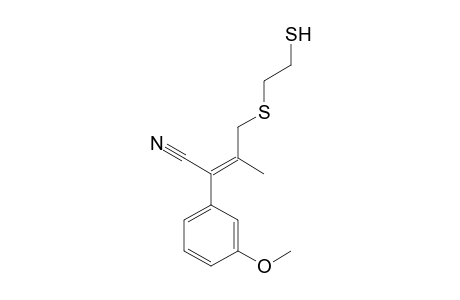 2-(3'-Methoxyphenyl)-3-(2",5"-dithiapentyl)-crotononitrile