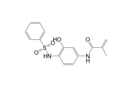 N-{3-hydroxy-4-[(phenylsulfonyl)amino]phenyl}-2-methylacrylamide